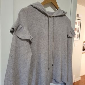 Cashmere Flutter Sleeve Hoodie